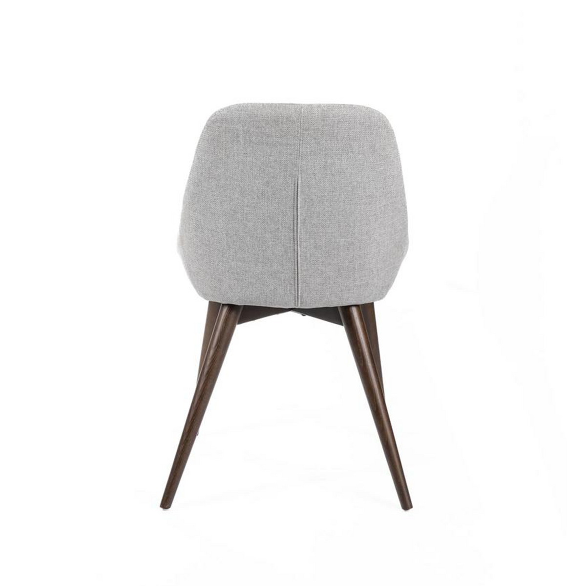 Set di sedie moderne da pranzo in tessuto "Zaira" struttura in legno cm 49x58 85h