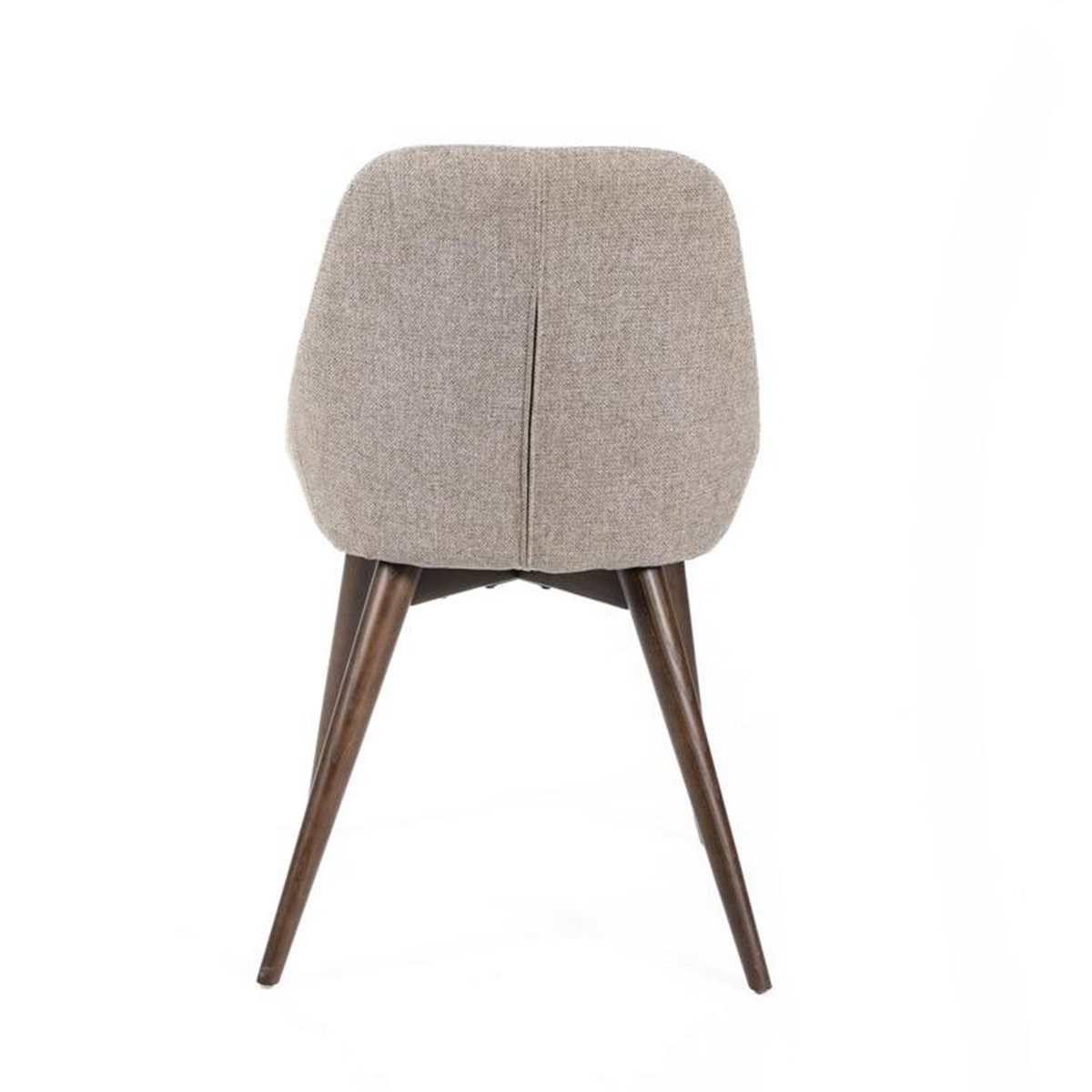 Set di sedie moderne da pranzo in tessuto "Zaira" struttura in legno cm 49x58 85h