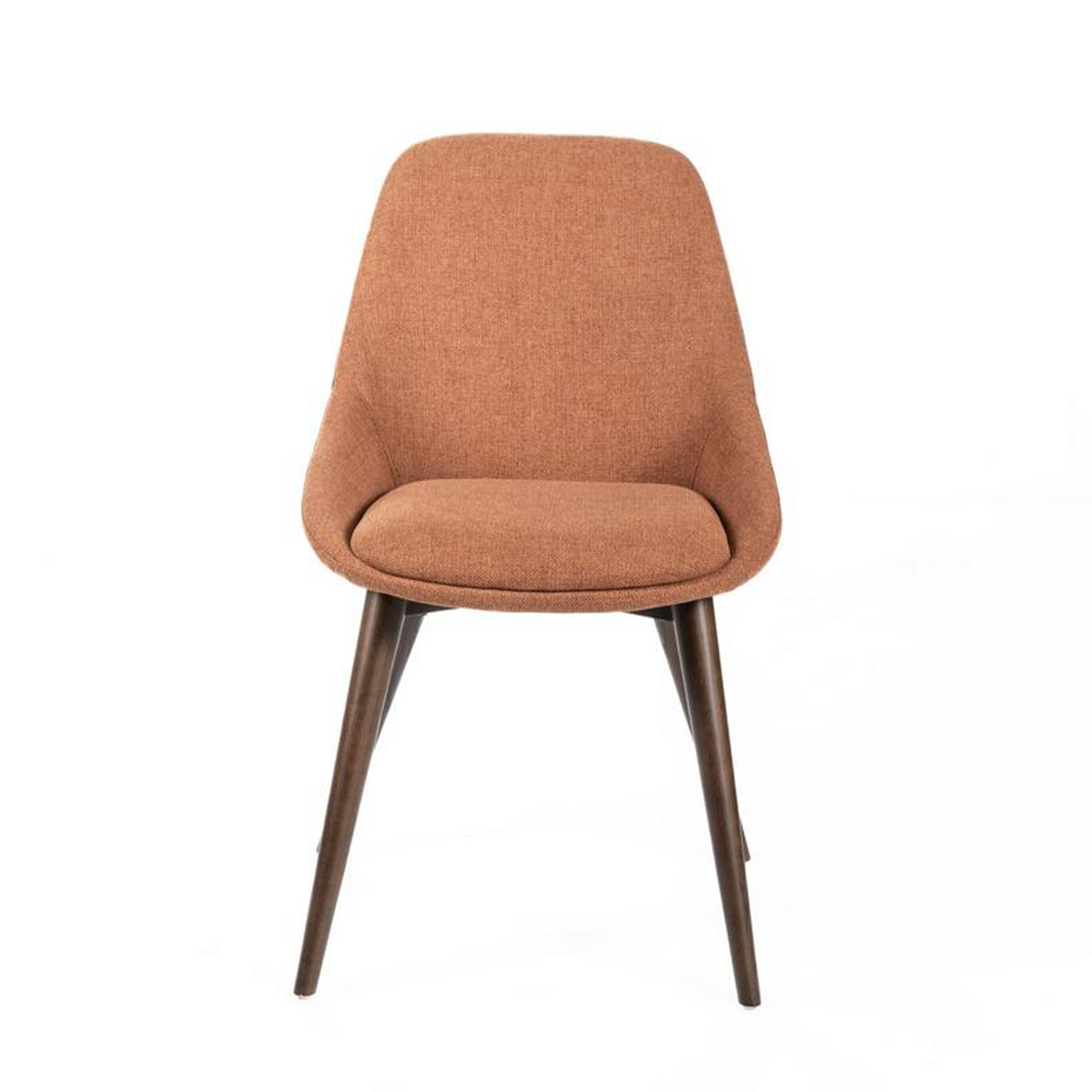Set di sedie moderne da pranzo in tessuto "Zaira" struttura in legno cm 49x58 85h