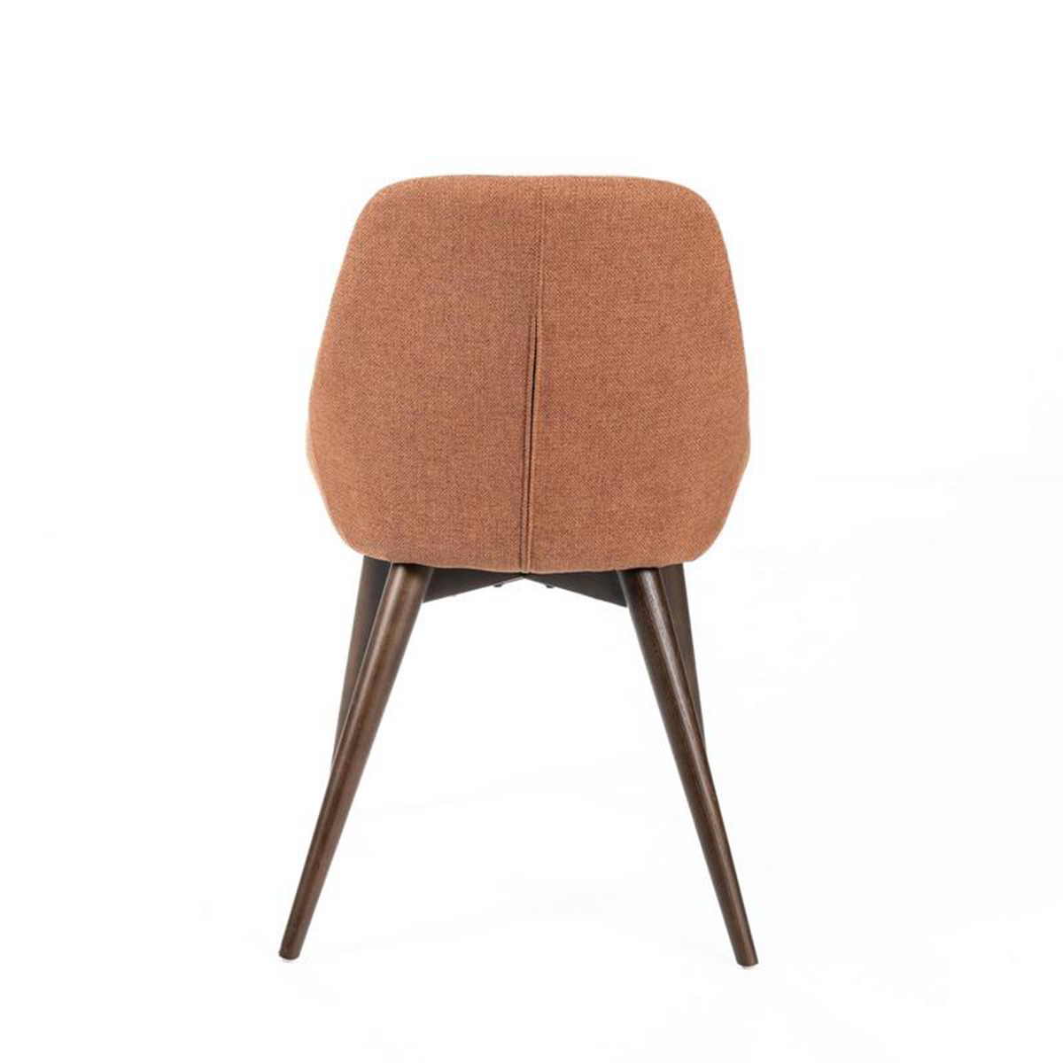Set di sedie moderne da pranzo in tessuto "Zaira" struttura in legno cm 49x58 85h