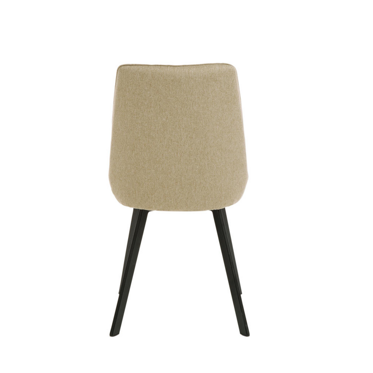 Set di sedie moderne in tessuto da soggiorno "Woody" con gambe in metallo cm 46x57 80h