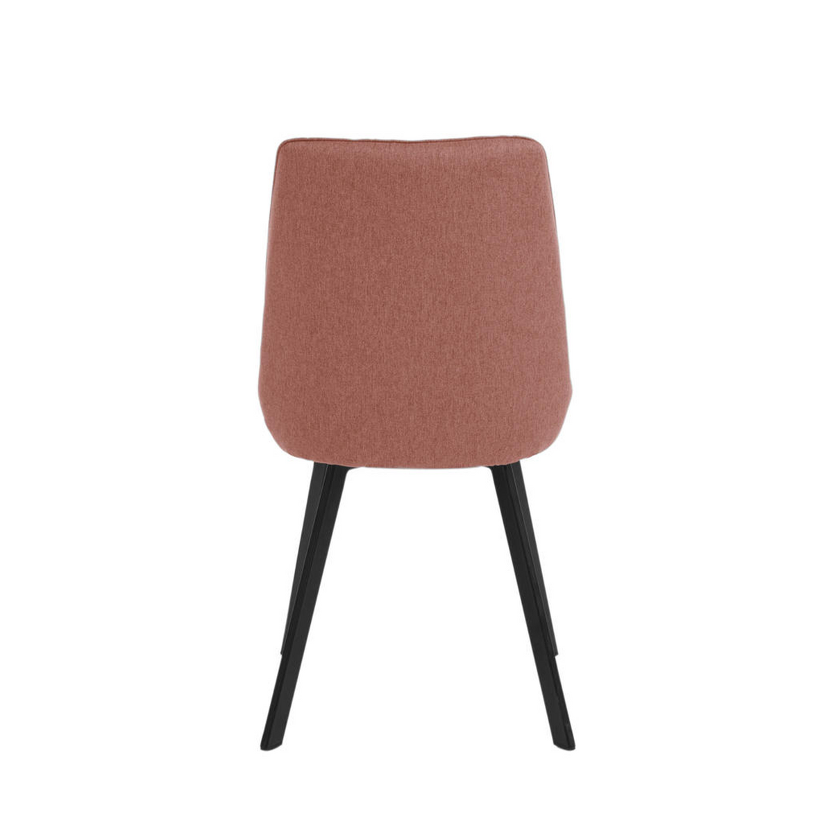 Set di sedie moderne in tessuto da soggiorno "Woody" con gambe in metallo cm 46x57 80h