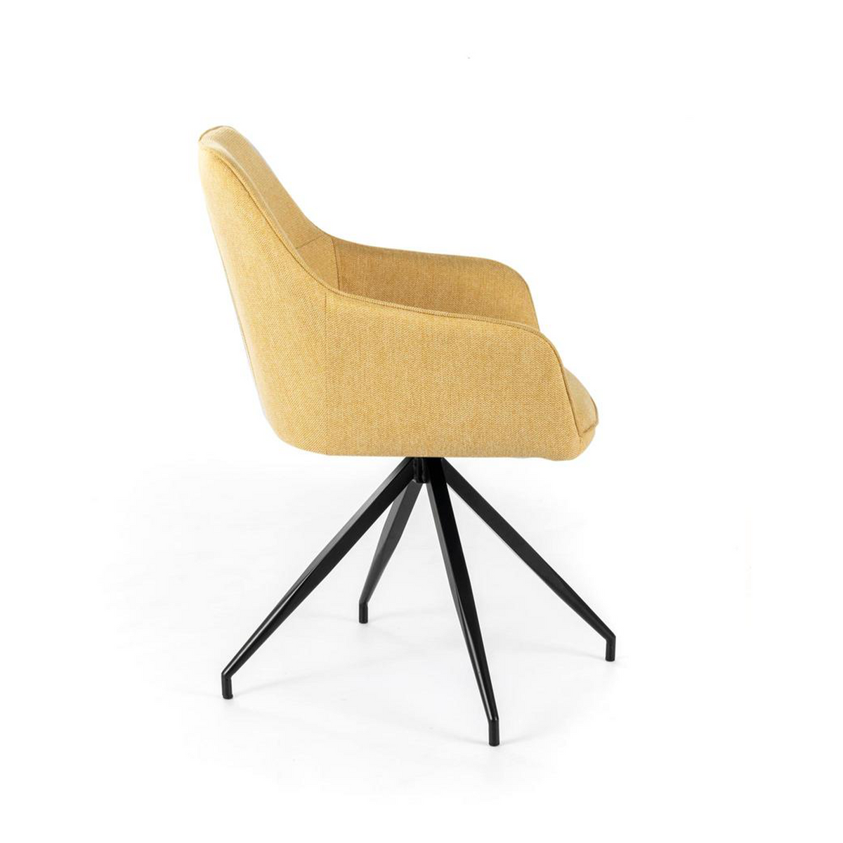 Set di sedie imbottite "Anemone" poltrone moderne da soggiorno in tessuto
