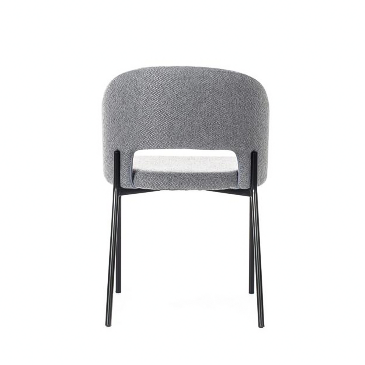 Set di sedie moderne imbottite "Erica" da pranzo in tessuto cm 56x52 78,5h