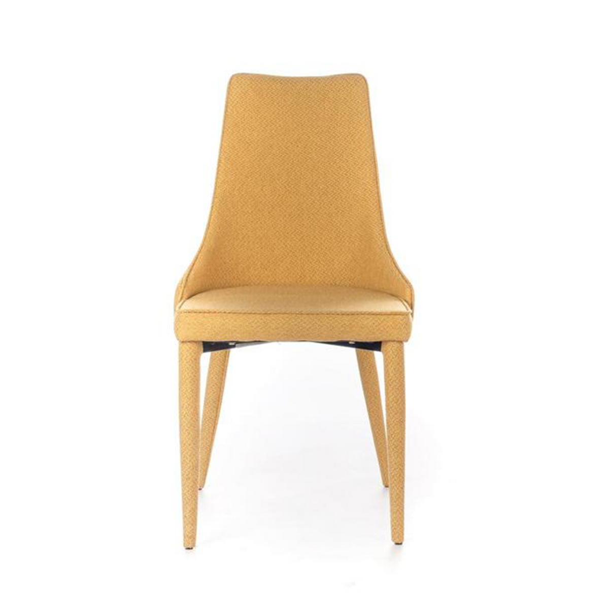 Set 4 sedie imbottite "Edera" poltrone moderne in tessuto cm 46x46 91h