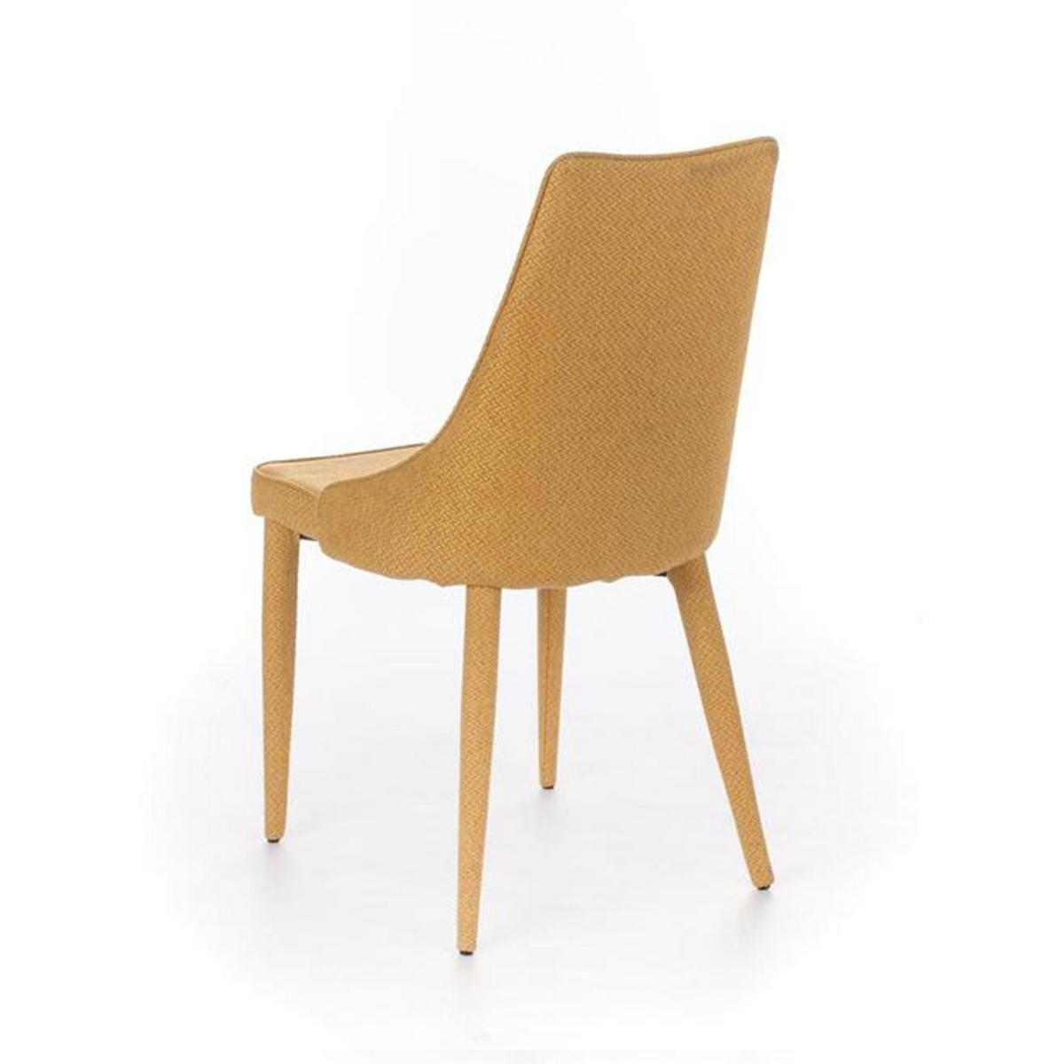 Set 4 sedie imbottite "Edera" poltrone moderne in tessuto cm 46x46 91h