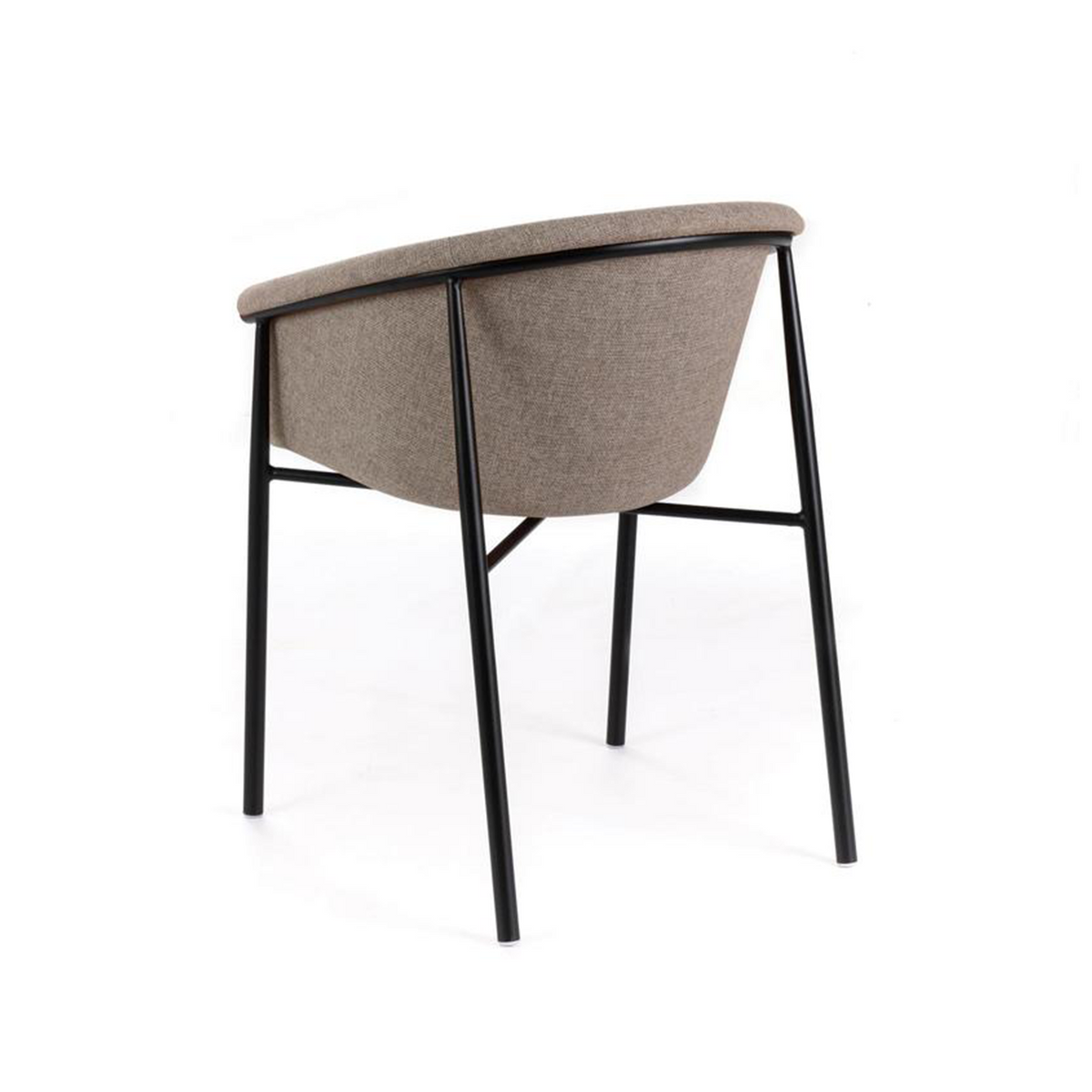 Set di sedie moderne in tessuto "Orchidea" eleganti con struttura in metallo verniciato