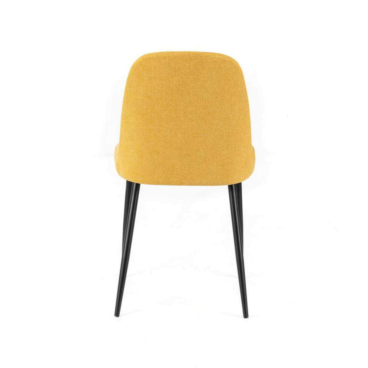 Set di sedie moderne in tessuto "Giglio" con gambe in metallo verniciato cm 46x55 85h
