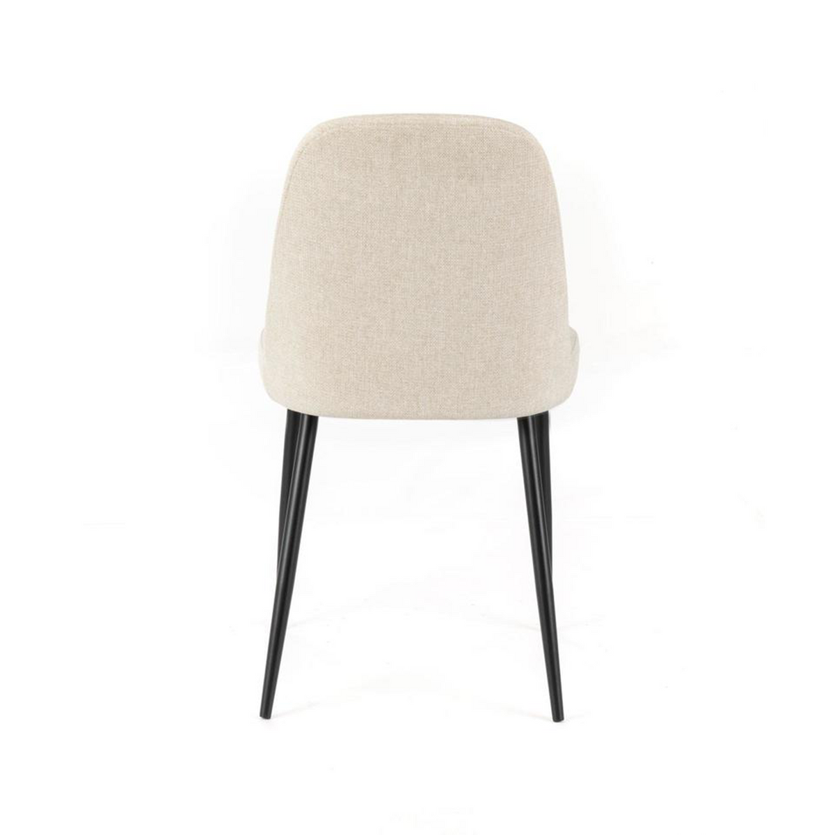 Set di sedie moderne in tessuto "Giglio" con gambe in metallo verniciato cm 46x55 85h