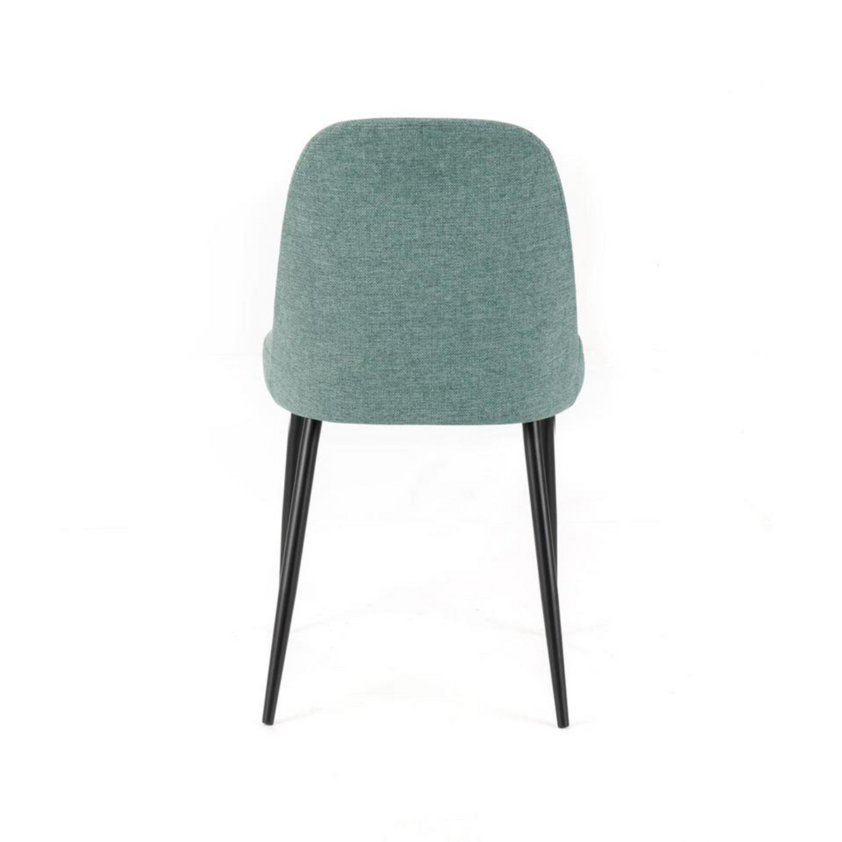 Set di sedie moderne in tessuto "Giglio" con gambe in metallo verniciato cm 46x55 85h