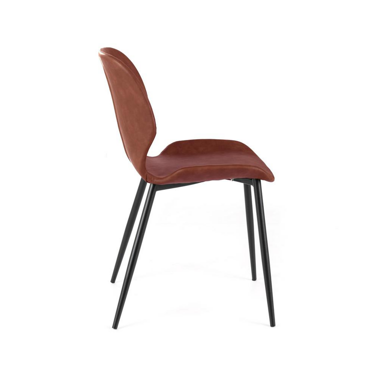 Set di sedie eleganti in similpelle "Liam" soft touch vintage cm 45x55 83h