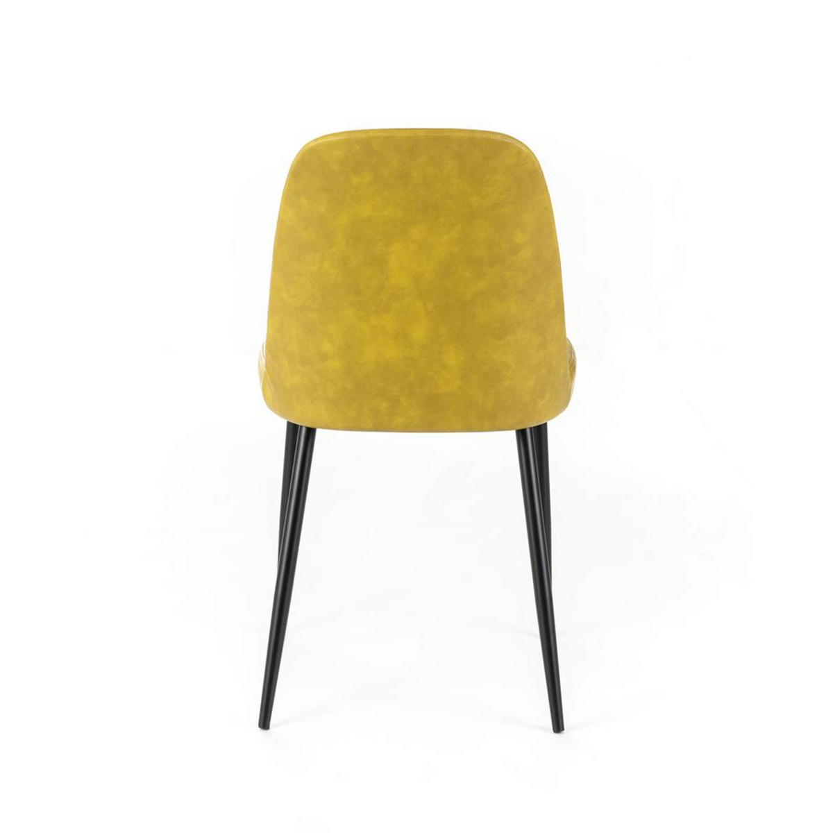 Set di sedie moderne da pranzo "Damasco" imbottite in similpelle soft touch