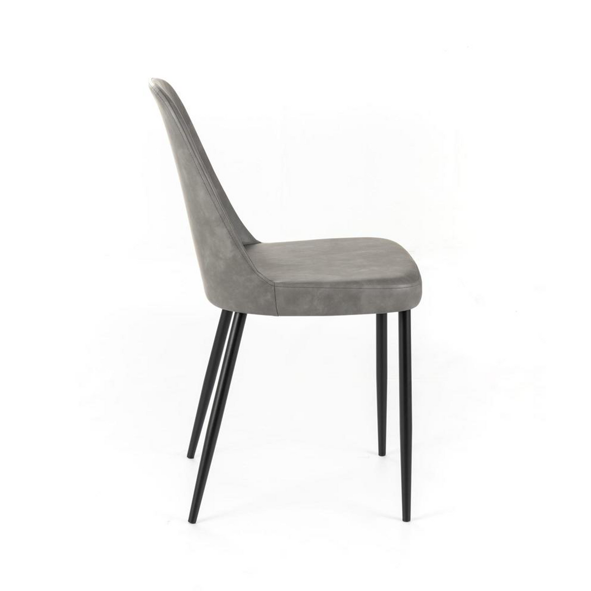 Set di sedie moderne da pranzo "Damasco" imbottite in similpelle soft touch