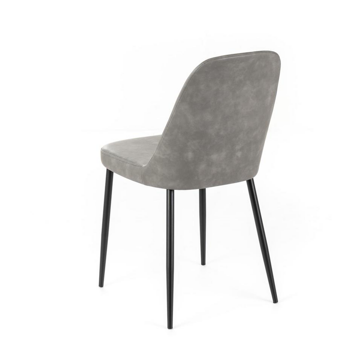 Set di sedie moderne da pranzo "Damasco" imbottite in similpelle soft touch