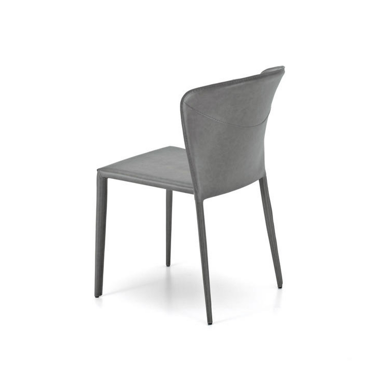 Set di sedie moderne in similcuoio "Glicine" da soggiorno eleganti cm 56x49 82h