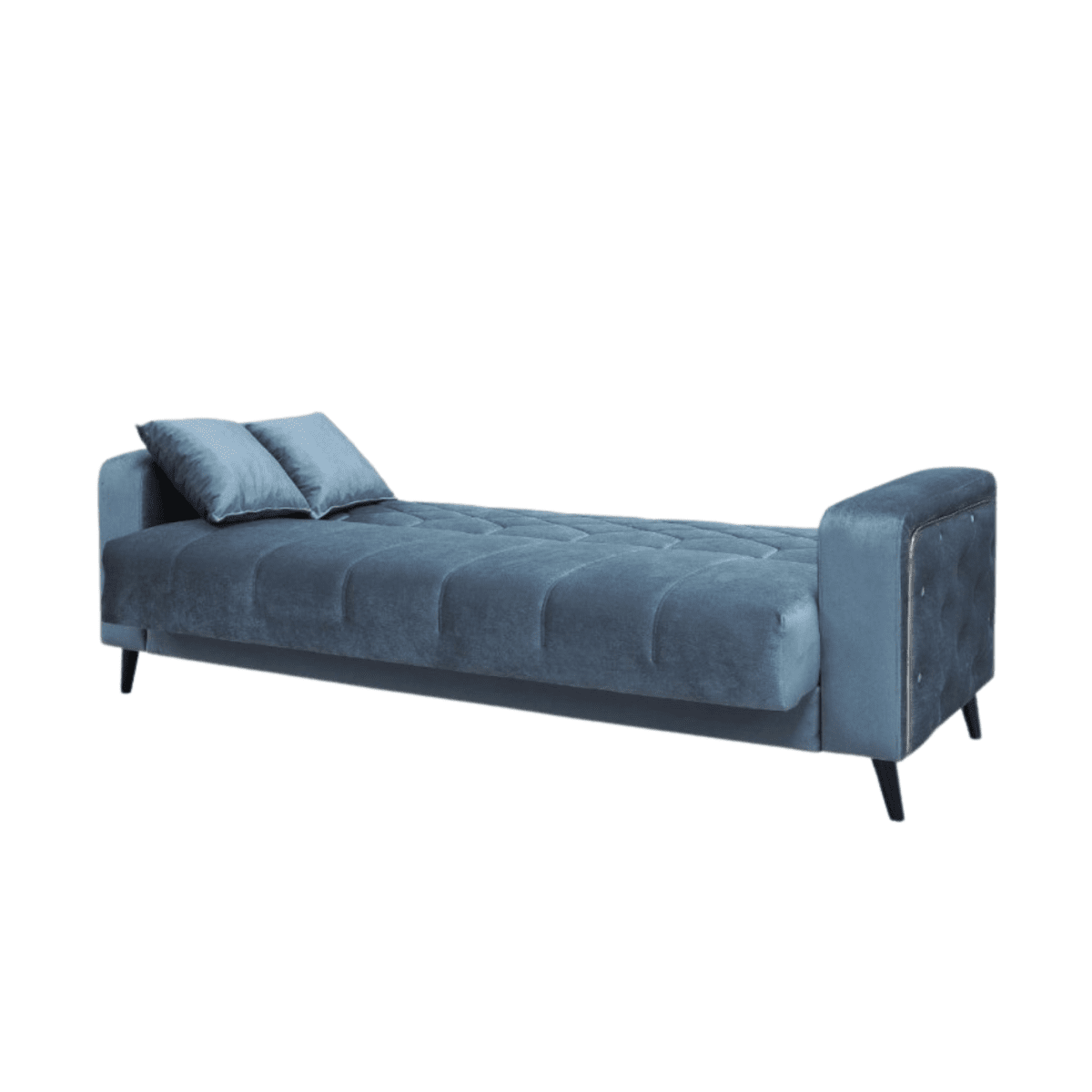 Divano moderno prontoletto 3 posti "Lisa" in velluto da soggiorno cm 225x85 84h - MondoViro