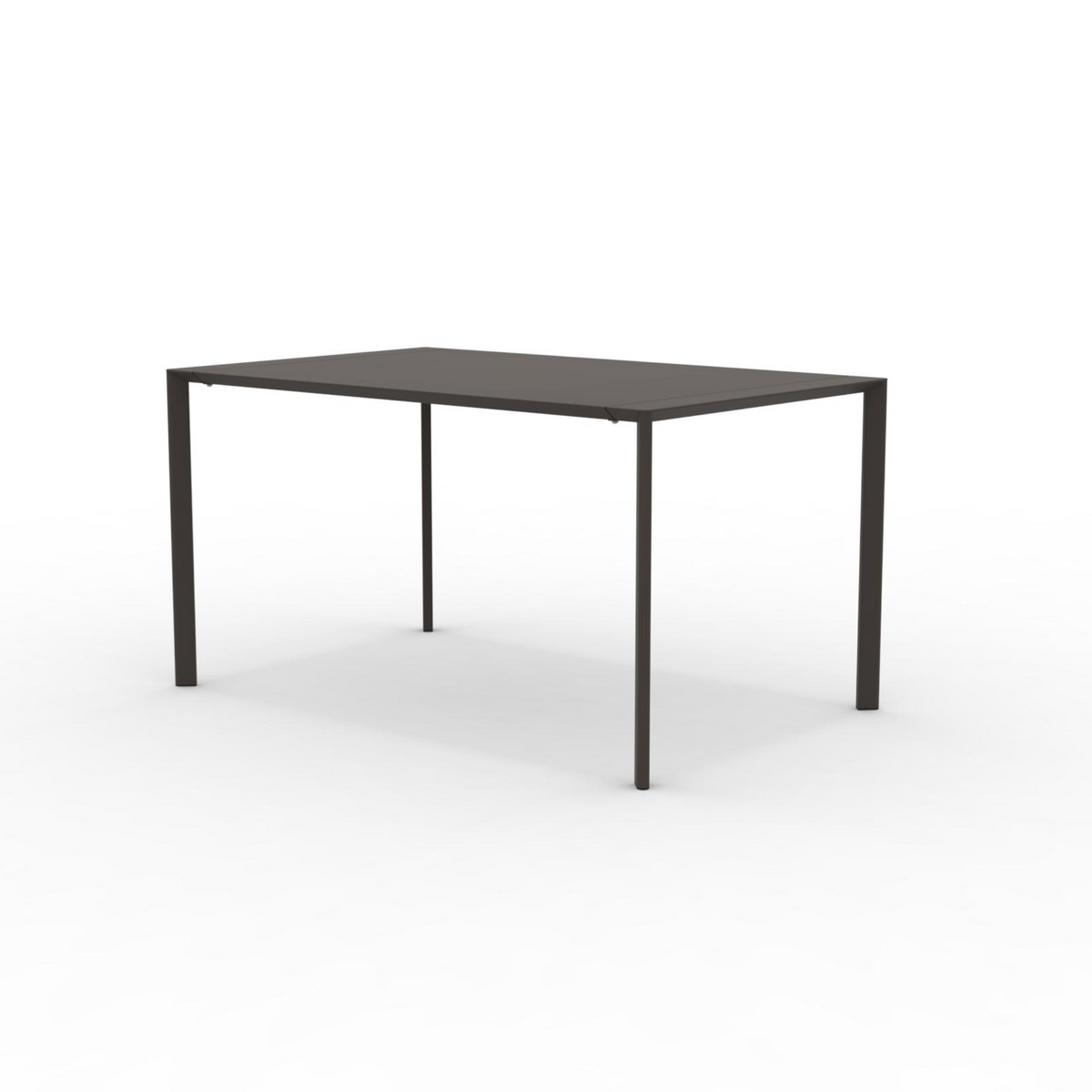 Tavolo quadrato in metallo "Fox1" per giardino impilabile cm 80x80 75h