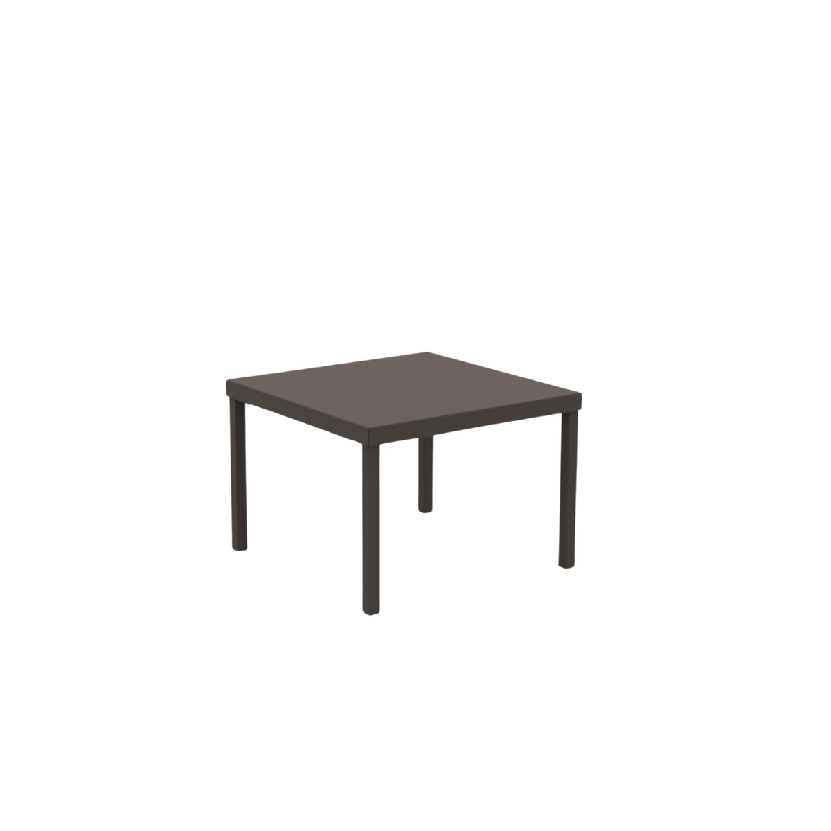 Tavolo basso quadrato in metallo "Alice3" da giardino impilabile cm 40x40 38,5h