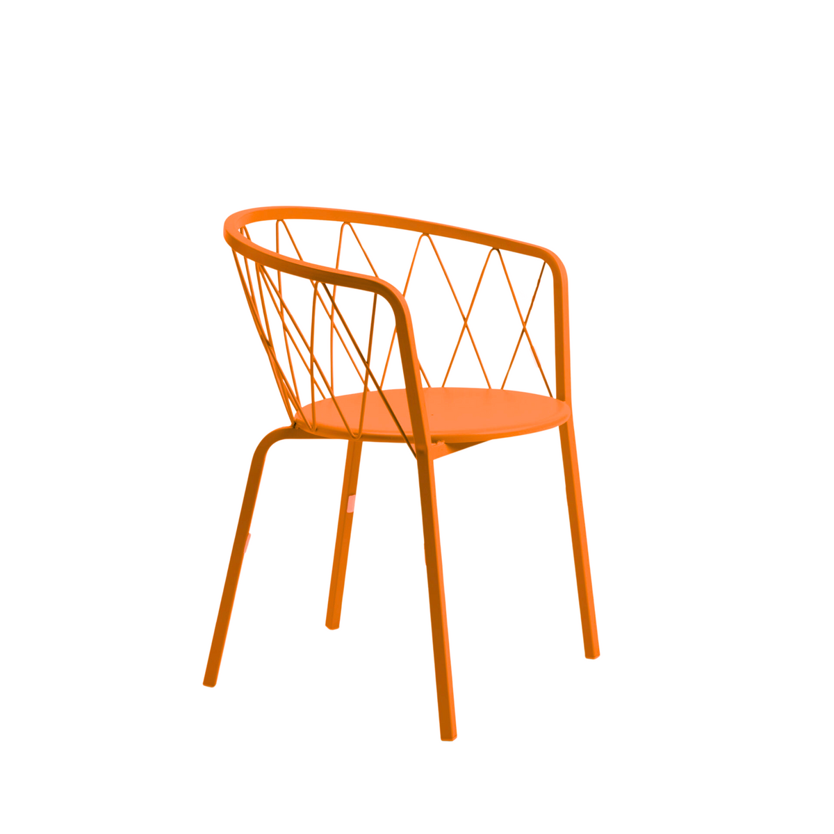 Sedia da giardino in metallo verniciato impilabili "Daisy" cm 57x55 75h