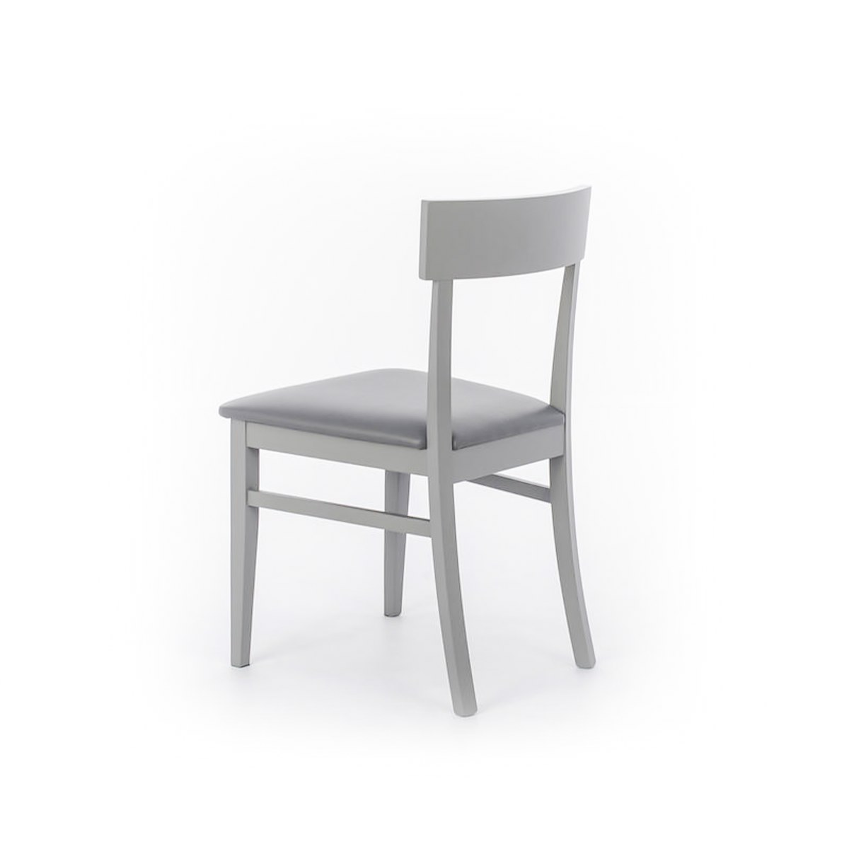 Set di sedie da soggiorno "Siena" in legno laccato imbottite moderne cm 44x45 82h