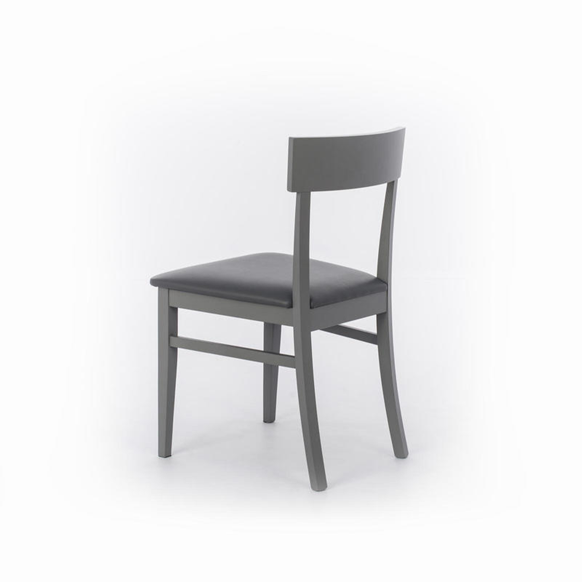 Set di sedie da soggiorno "Siena" in legno laccato imbottite moderne cm 44x45 82h