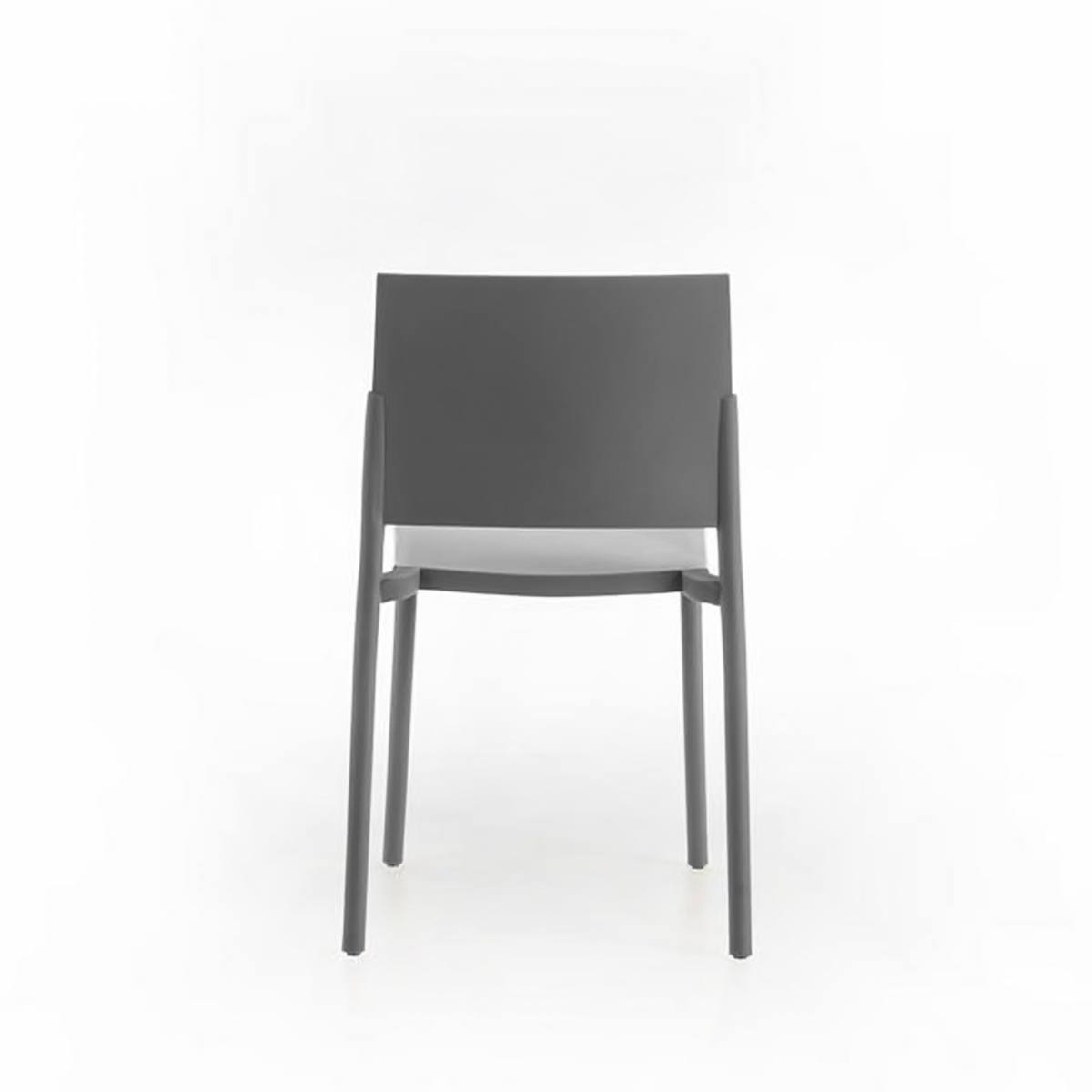 Set di sedie impilabili da soggiorno "Sabrina" in polipropilene moderne cm 52,5x55 81h