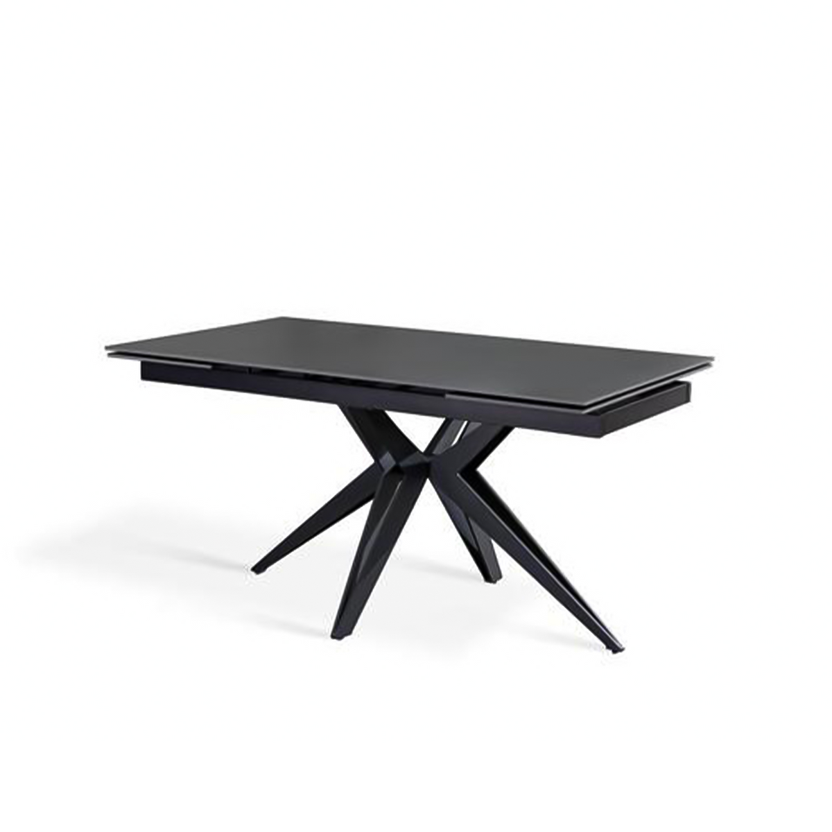 Tavolo allungabile moderno "Amber" 10 posti con piano in ceramica effetto marmo