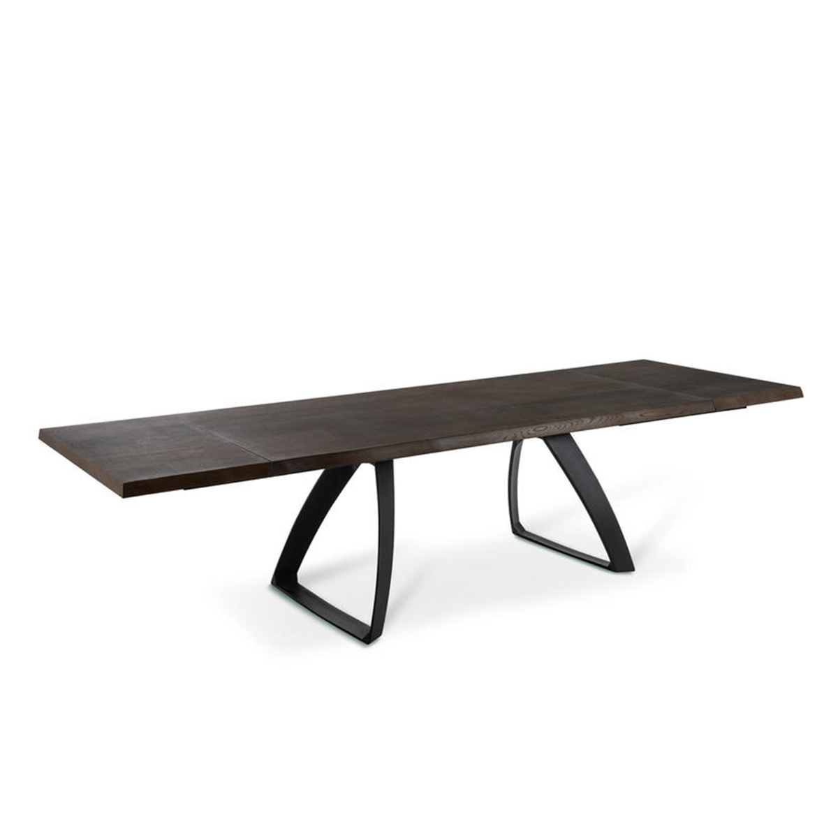 Tavolo allungabile "Barret" piano in legno e gambe in metallo cm 240x90 76h