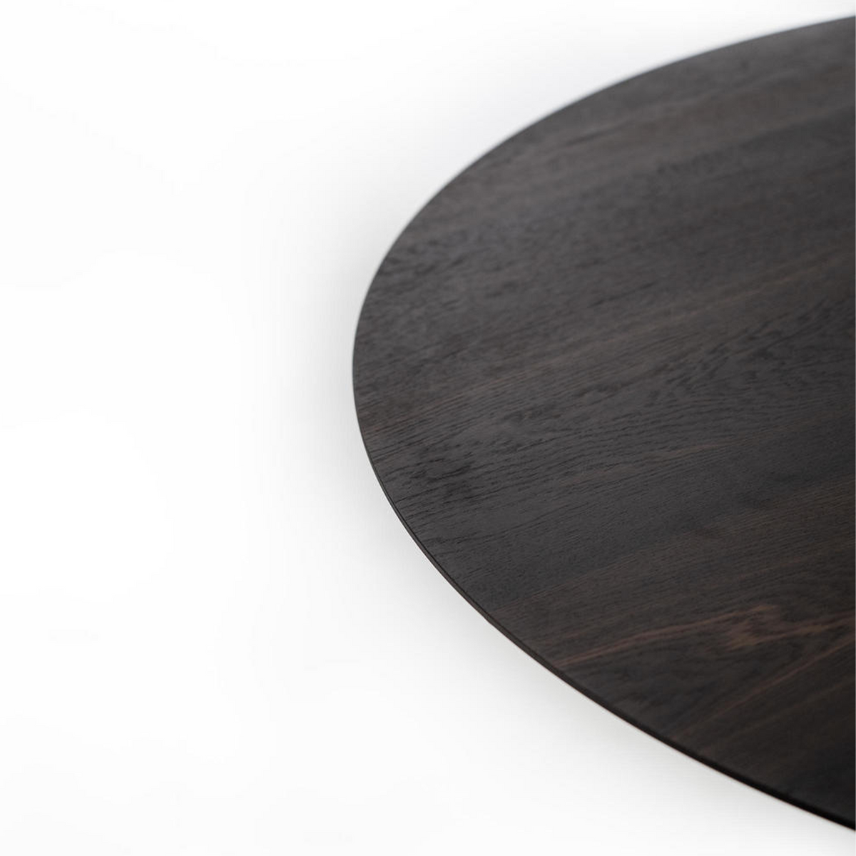 Tavolo tondo in legno "Dorian" gambe in metallo cm 130x130 76h