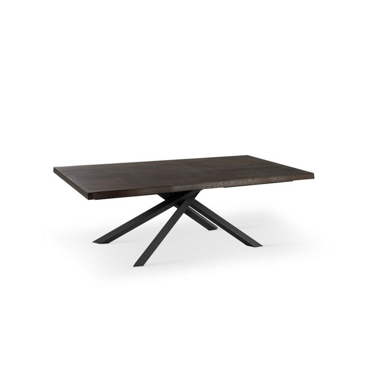 Tavolo allungabile "Théodore" piano in legno e gambe in metallo cm 160/240x90 76h