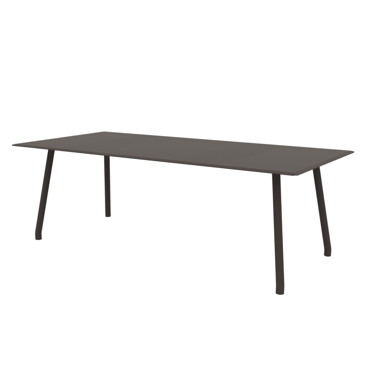 Tavolo rettangolare in alluminio "Verdea" da pranzo per giardino cm 220x100 75h - MondoViro