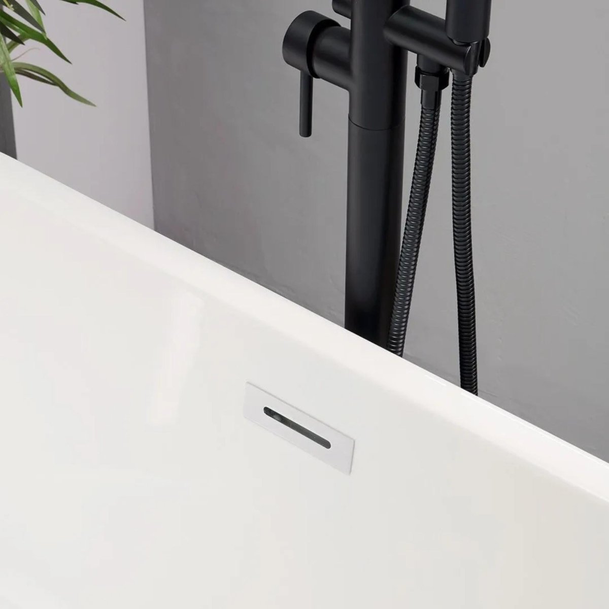 Vasca da bagno ovale svasata "Anita" autoportante in acrilico bianco - MondoViro