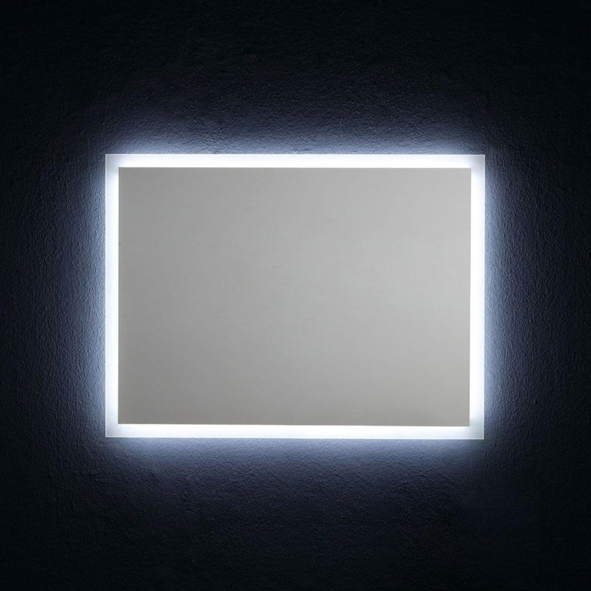 Specchio con cornice led "Bend" rettangolare reversibile cm 80x60 - MondoViro