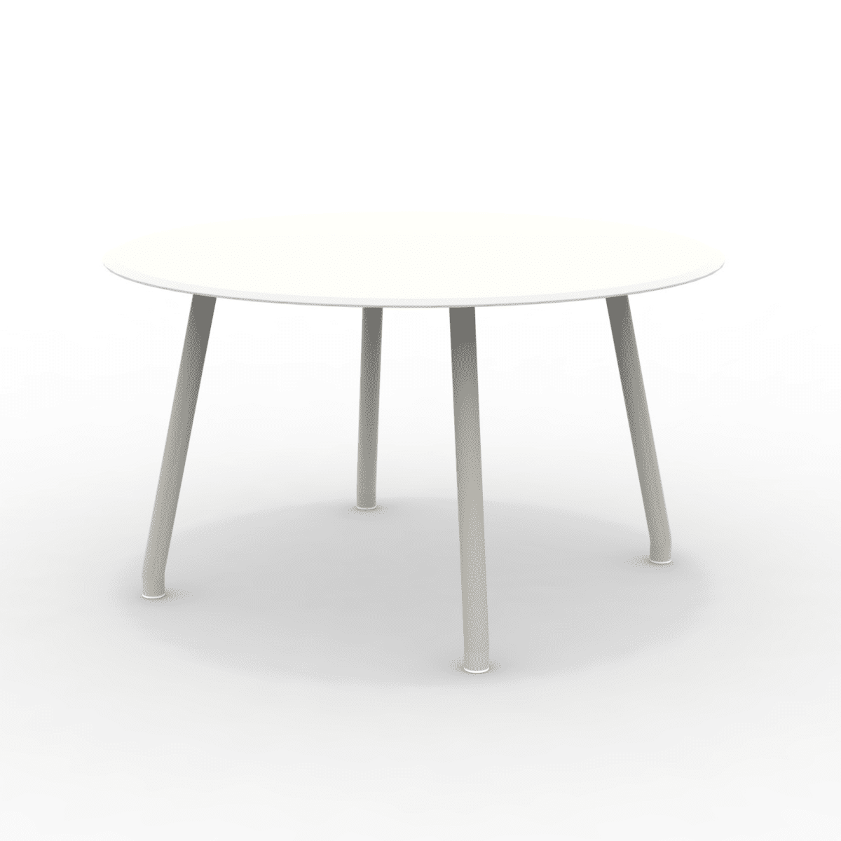 Tavolo tondo in alluminio "Verdea" da pranzo per giardino cm 130x130 75h - MondoViro
