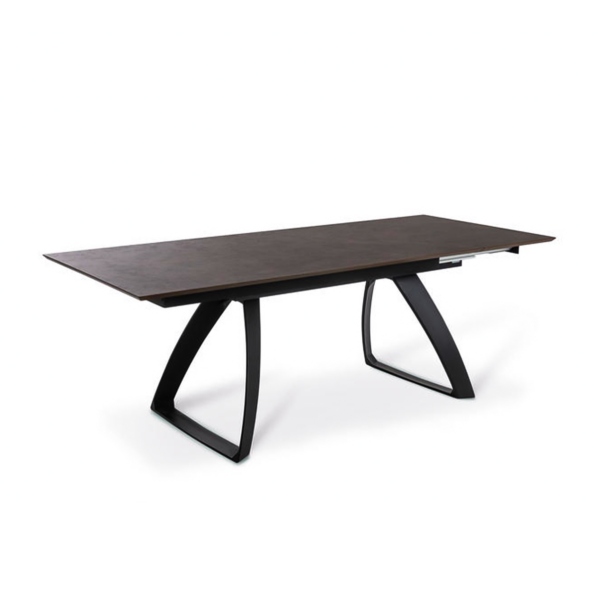 Tavolo allungabile "Hugo" piano in HPL gambe in alluminio 10 posti cm 270x90 76h