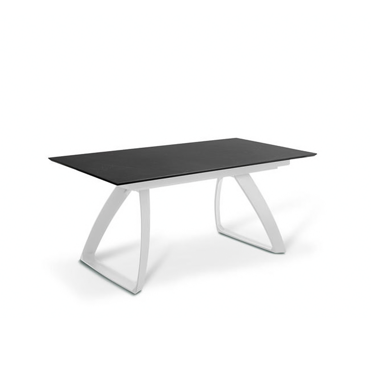 Tavolo allungabile "Hugo" piano in HPL gambe in alluminio 10 posti cm 270x90 76h