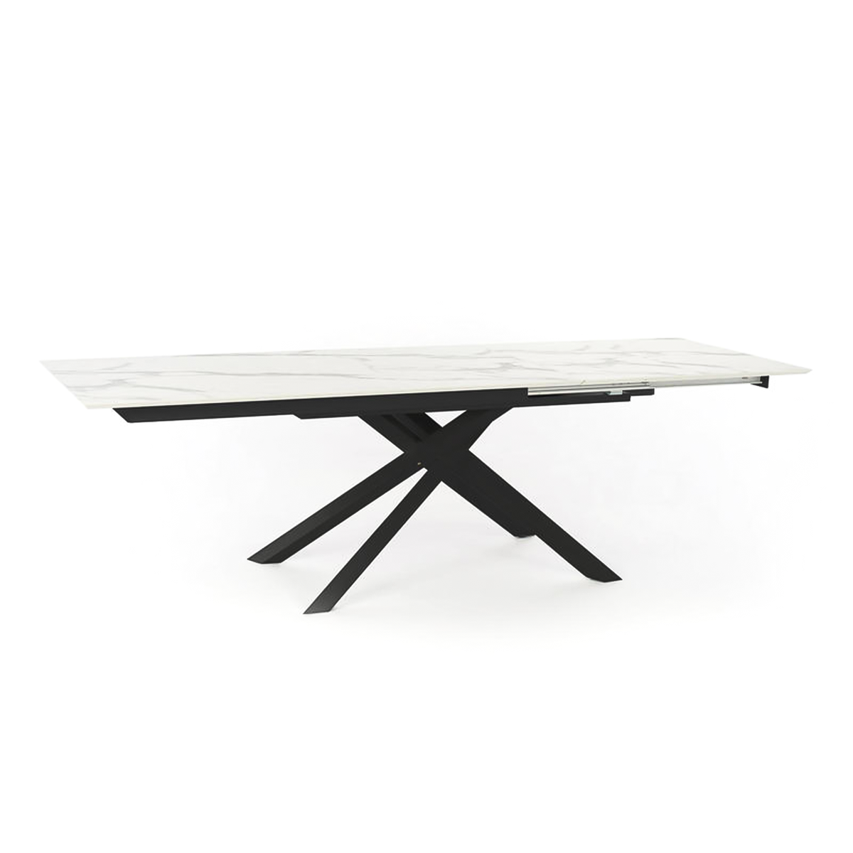 Tavolo allungabile "Jade" piano in HPL gambe in alluminio cm 170/270x90 76h