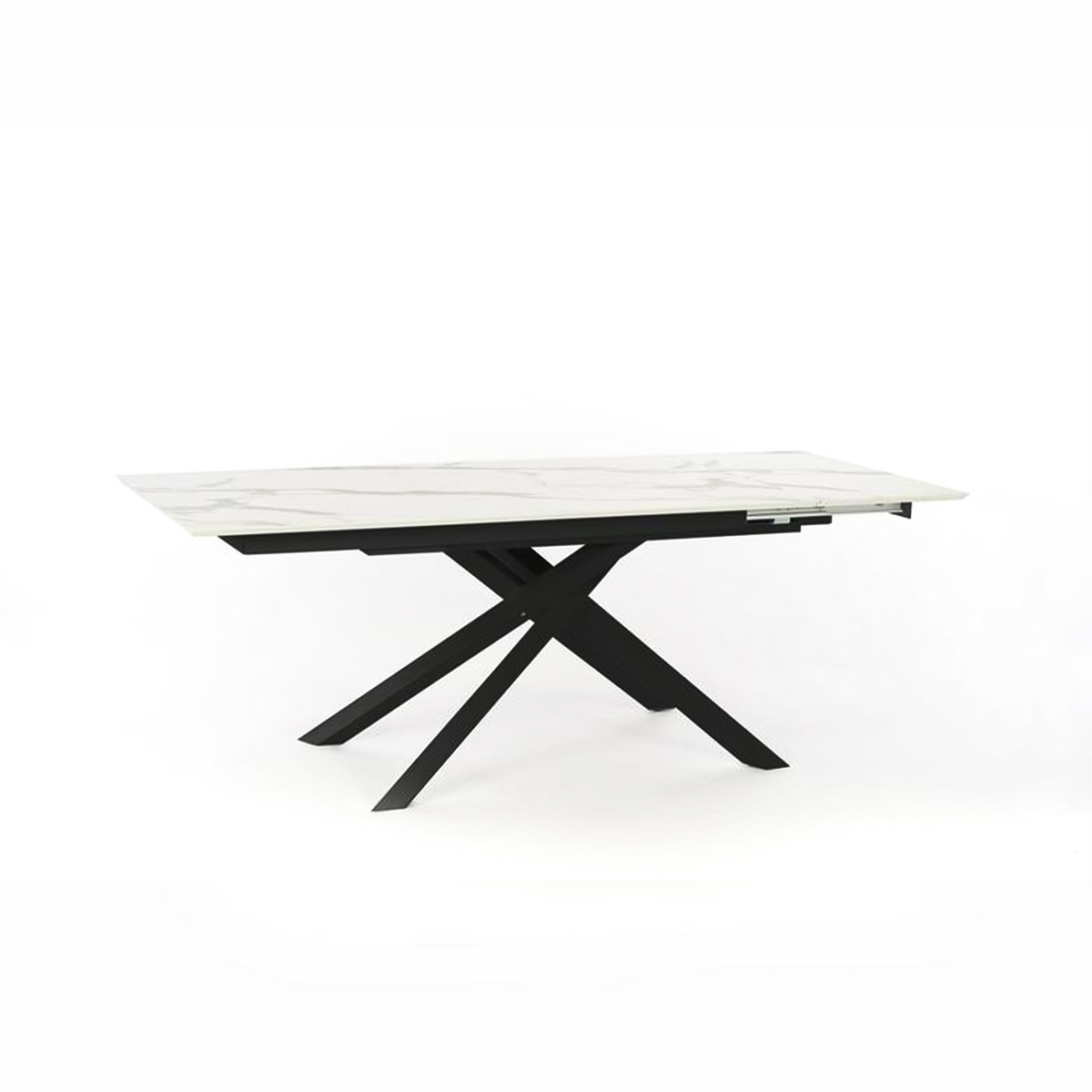 Tavolo allungabile "Jade" piano in HPL gambe in alluminio cm 170/270x90 76h