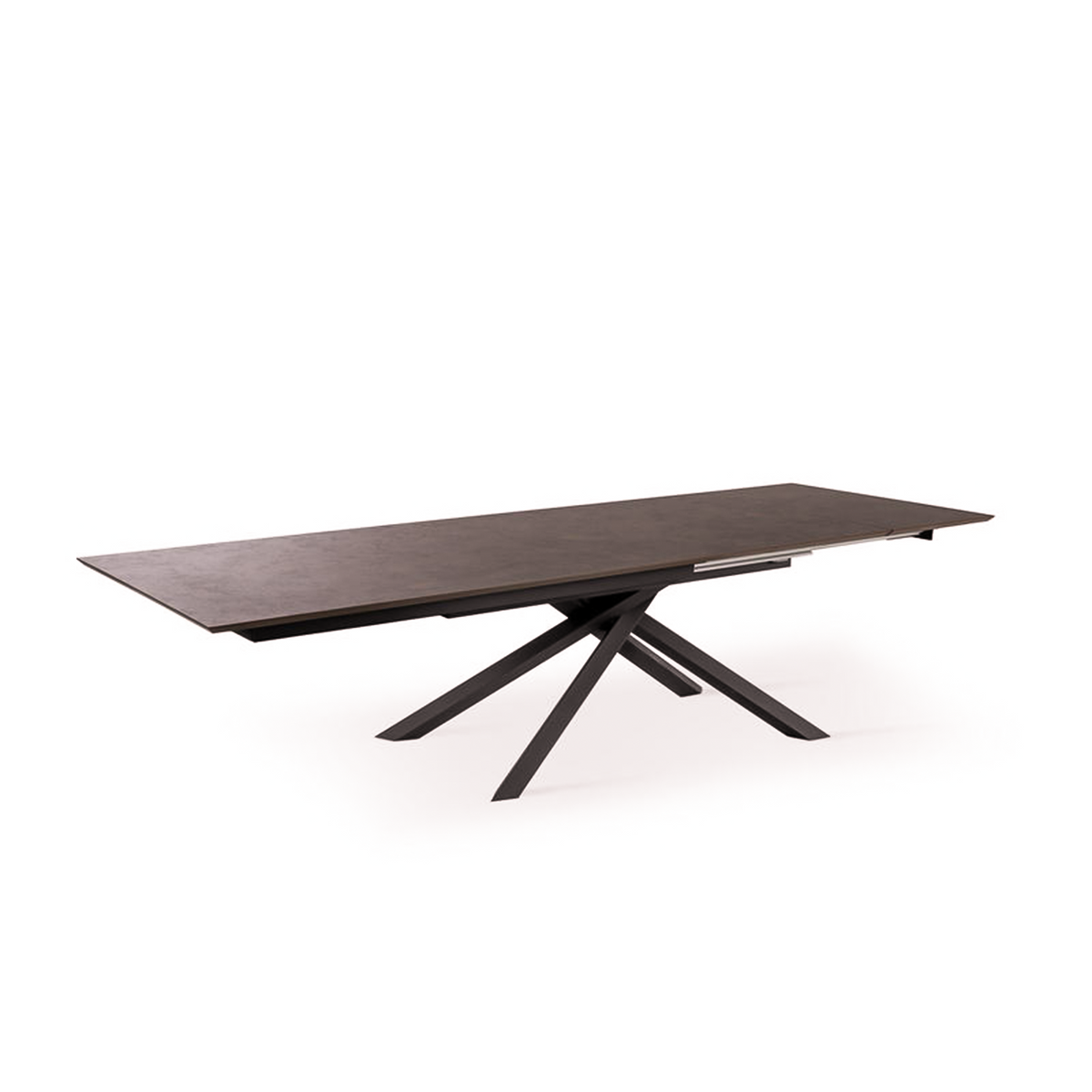 Tavolo allungabile "Jade" piano in HPL gambe in alluminio cm 170/270x90 76h