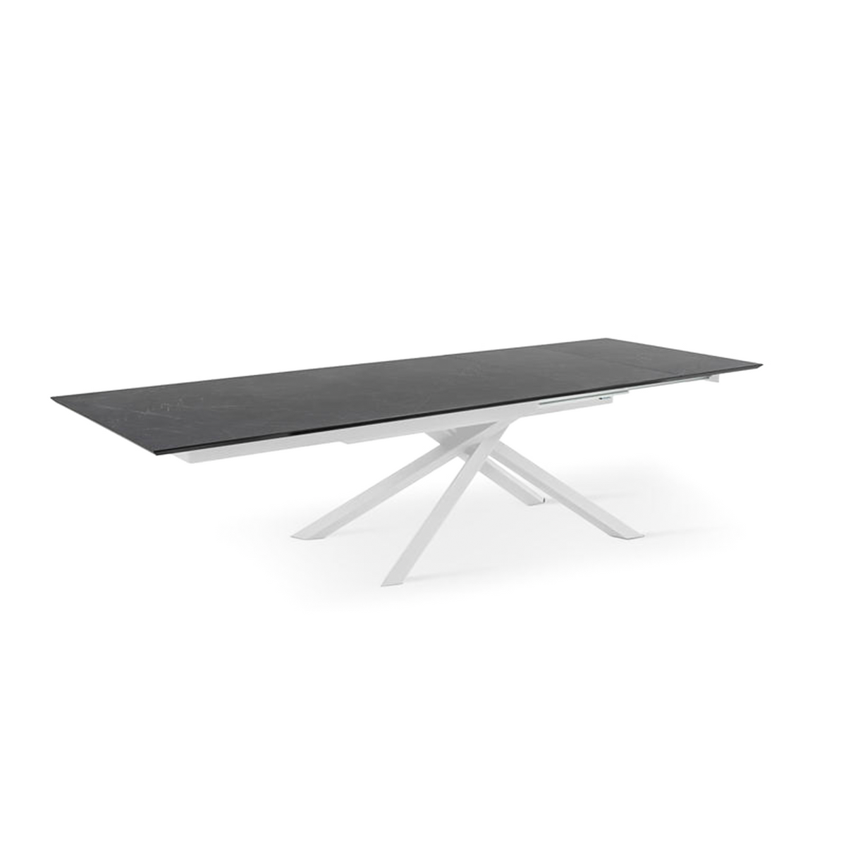 Tavolo allungabile "Jade" piano in HPL gambe in alluminio cm 170/270x90 76h