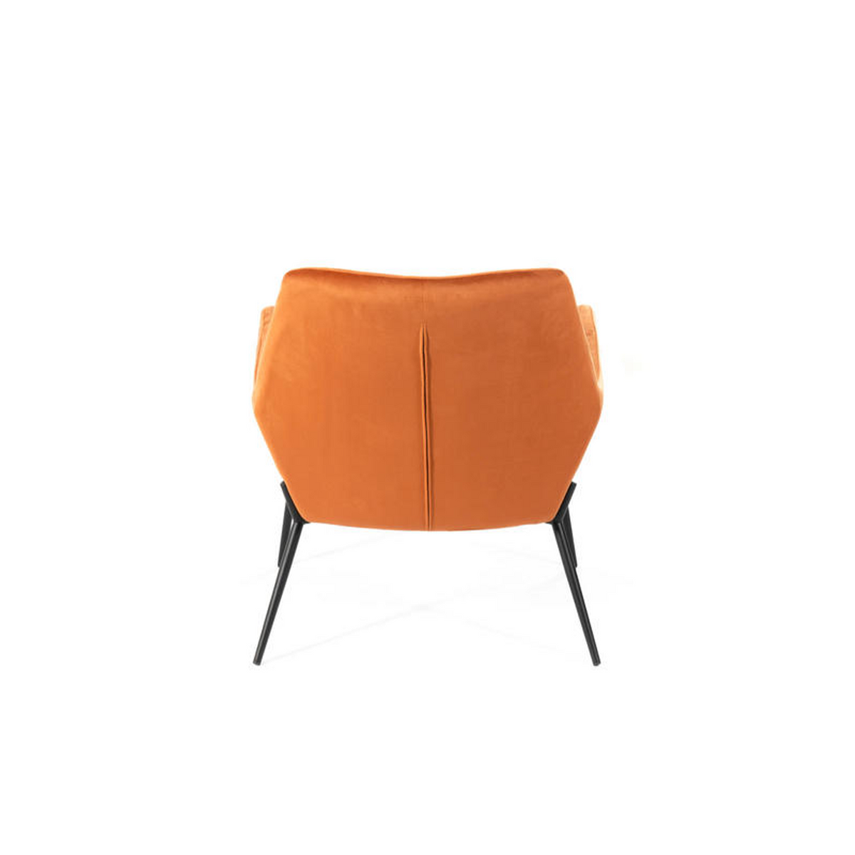 Poltrona imbottita "Gaia" moderna in velluto con gambe in metallo cm 70x72 79h