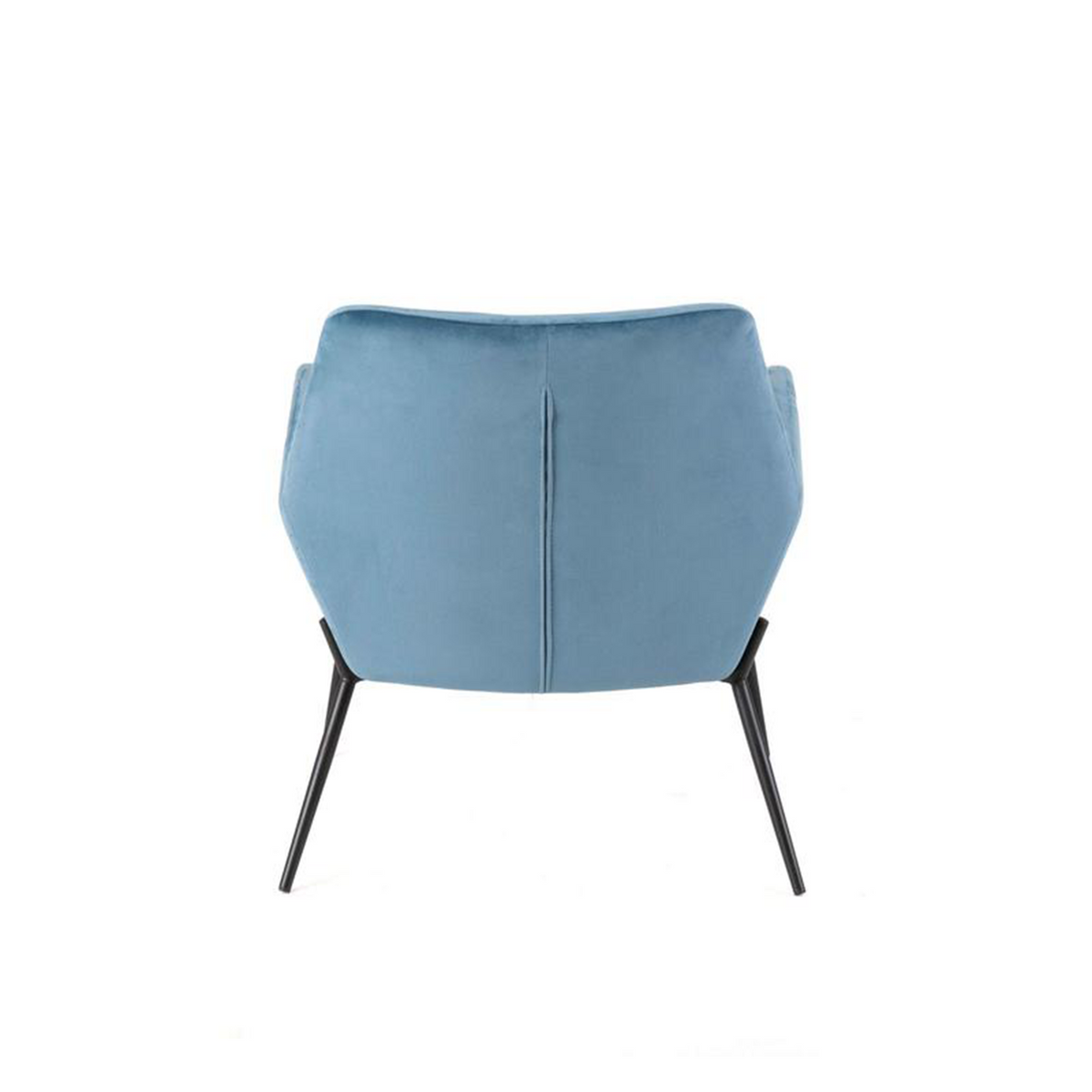 Poltrona imbottita "Gaia" moderna in velluto con gambe in metallo cm 70x72 79h