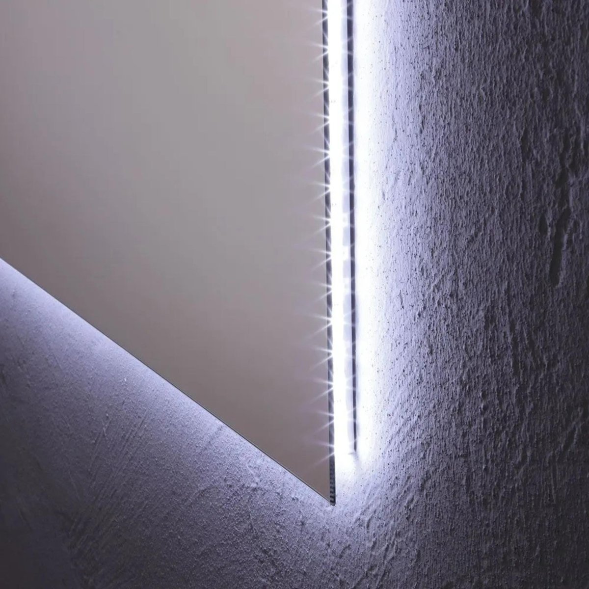 Specchio a led rettangolare "Pasadena" retroilluminato reversibile - MondoViro