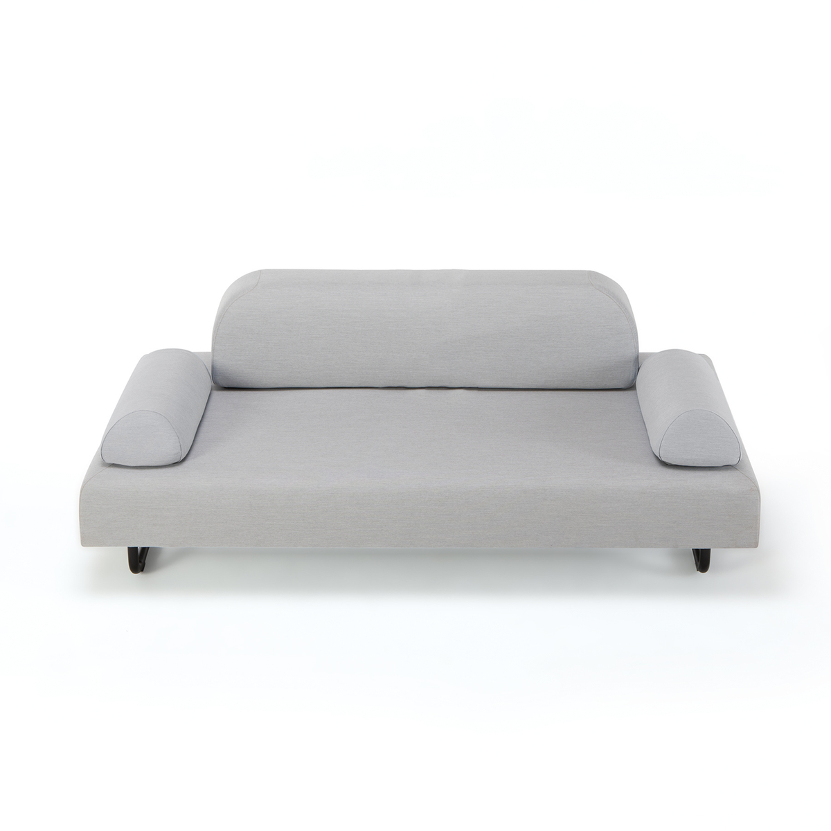 Modulo doppio divano imbottito "Santa Fe" in metallo da giardino cm 150x90 70h