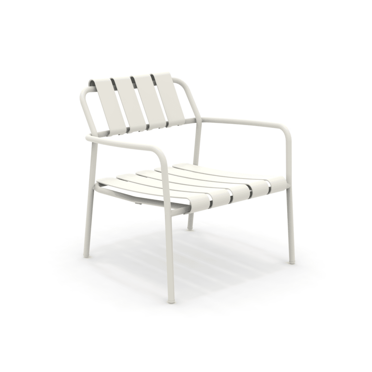 Poltrona bassa da giardino in alluminio "Verdea" sedia lounge cm 72x70 76h - MondoViro