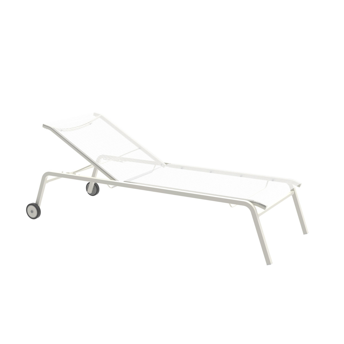 Lettino prendisole in tessuto e alluminio "Alice4" da giardino impilabile cm 198x80 97h