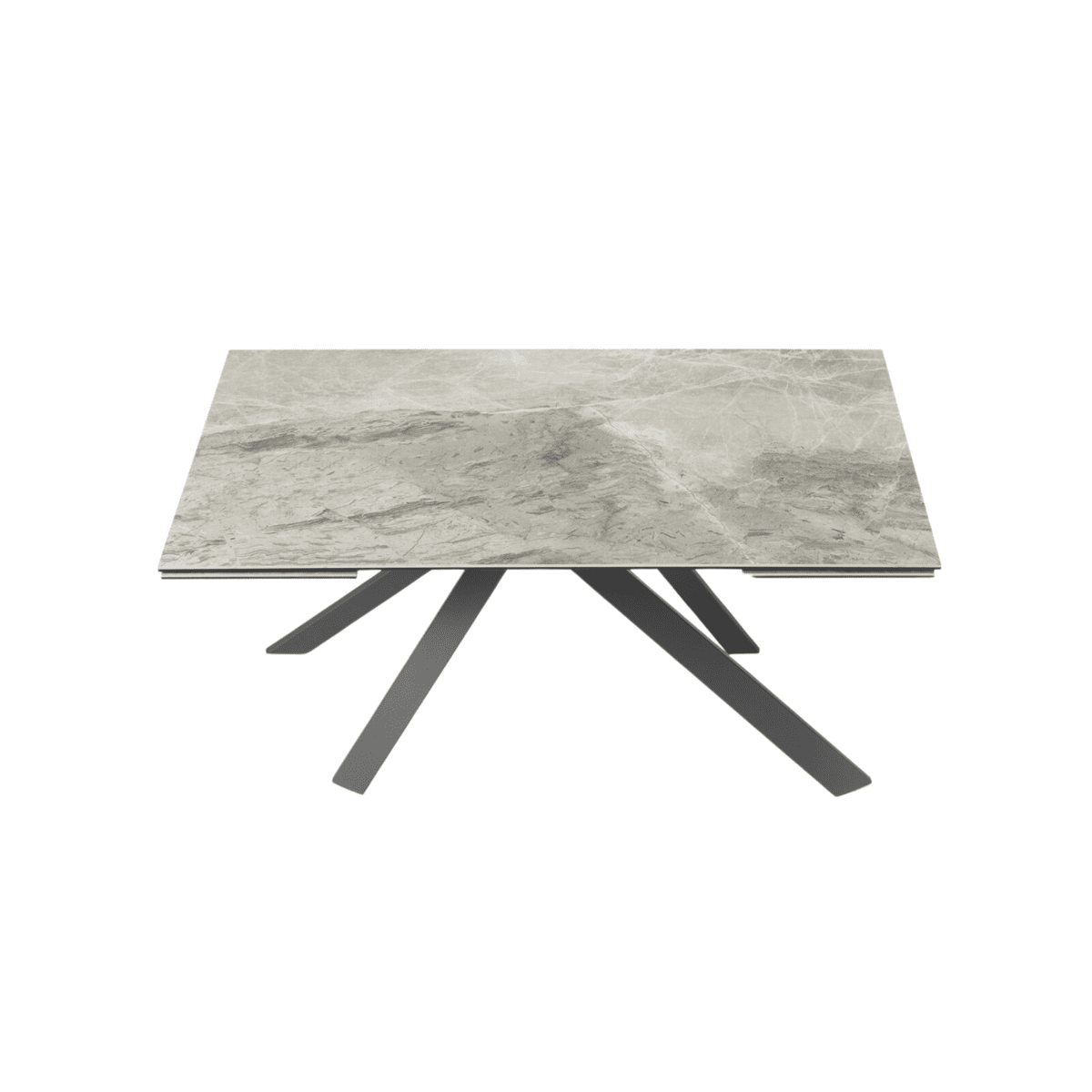 Tavolo allungabile moderno da pranzo "Caio" con piano in grès porcellanato - MondoViro