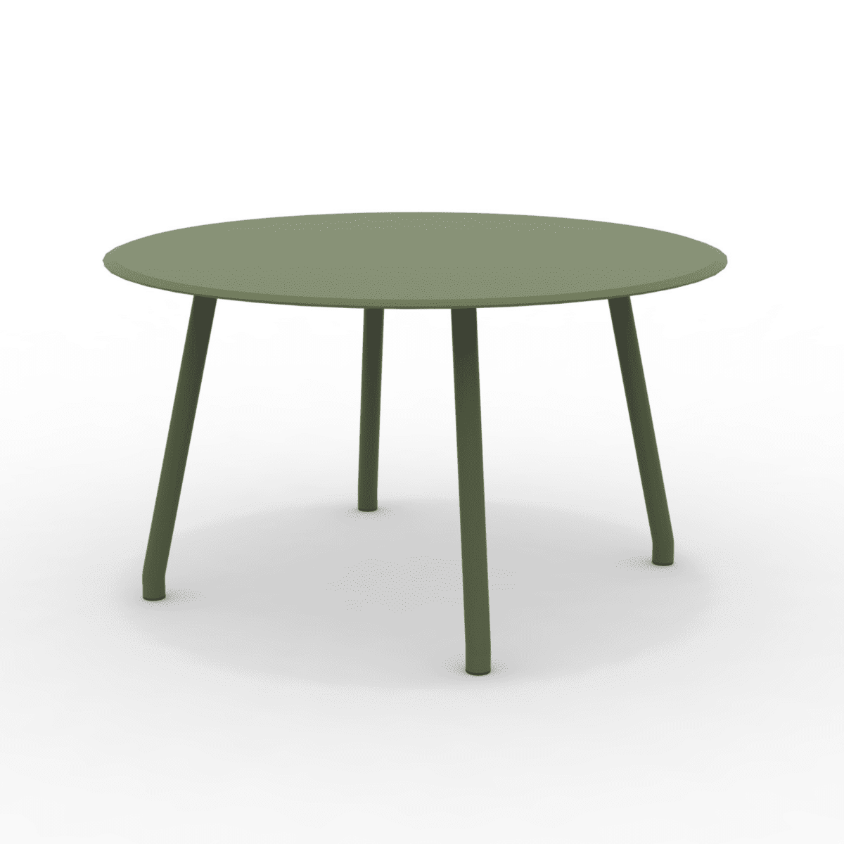 Tavolo tondo in alluminio "Verdea" da pranzo per giardino cm 130x130 75h - MondoViro