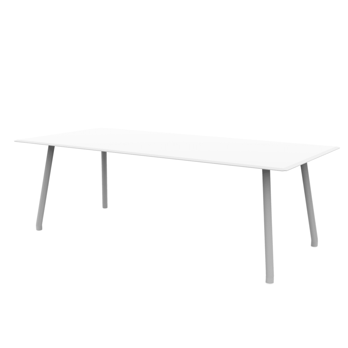 Tavolo rettangolare in alluminio "Verdea" da pranzo per giardino cm 220x100 75h - MondoViro