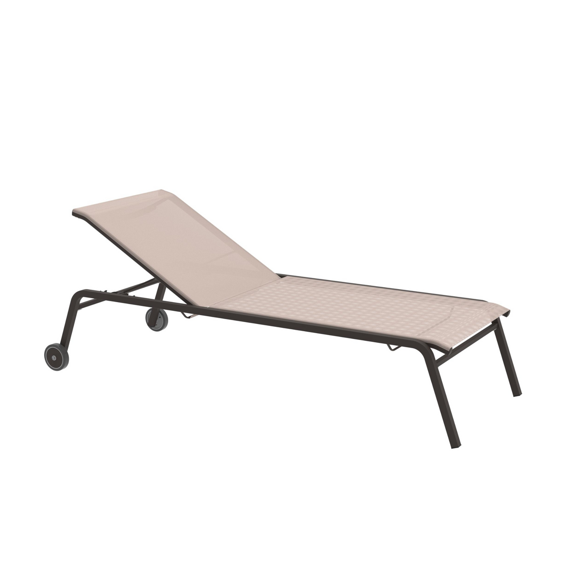 Lettino prendisole in tessuto e alluminio "Alice4" da giardino impilabile cm 198x80 97h